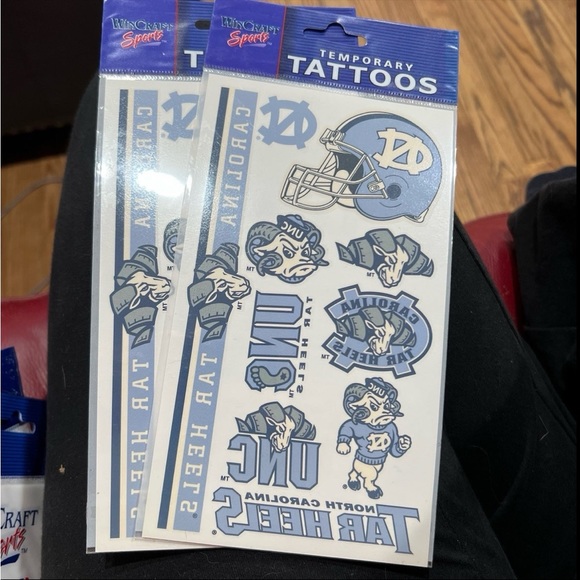 University of North Carolina temporary tattoos - Picture 1 of 1